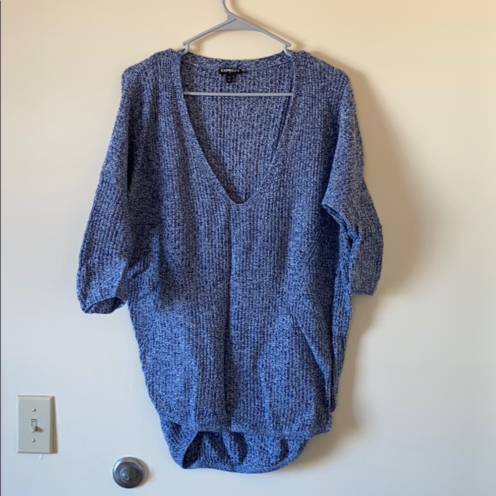 Express 3/4 sleeve slouch sweater